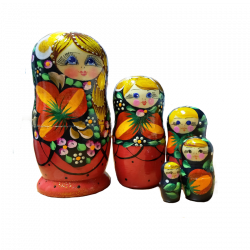 Матрёшка "сувенирка", 5мест