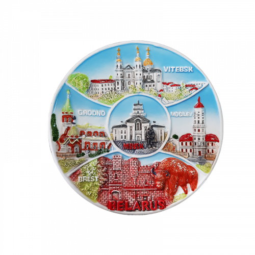 Тарелка сувенирная рельефный декор, 16 см Артикул:W193287