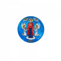 Магнит стеклянный  " Герб Минска",  Артикул: GIM-07